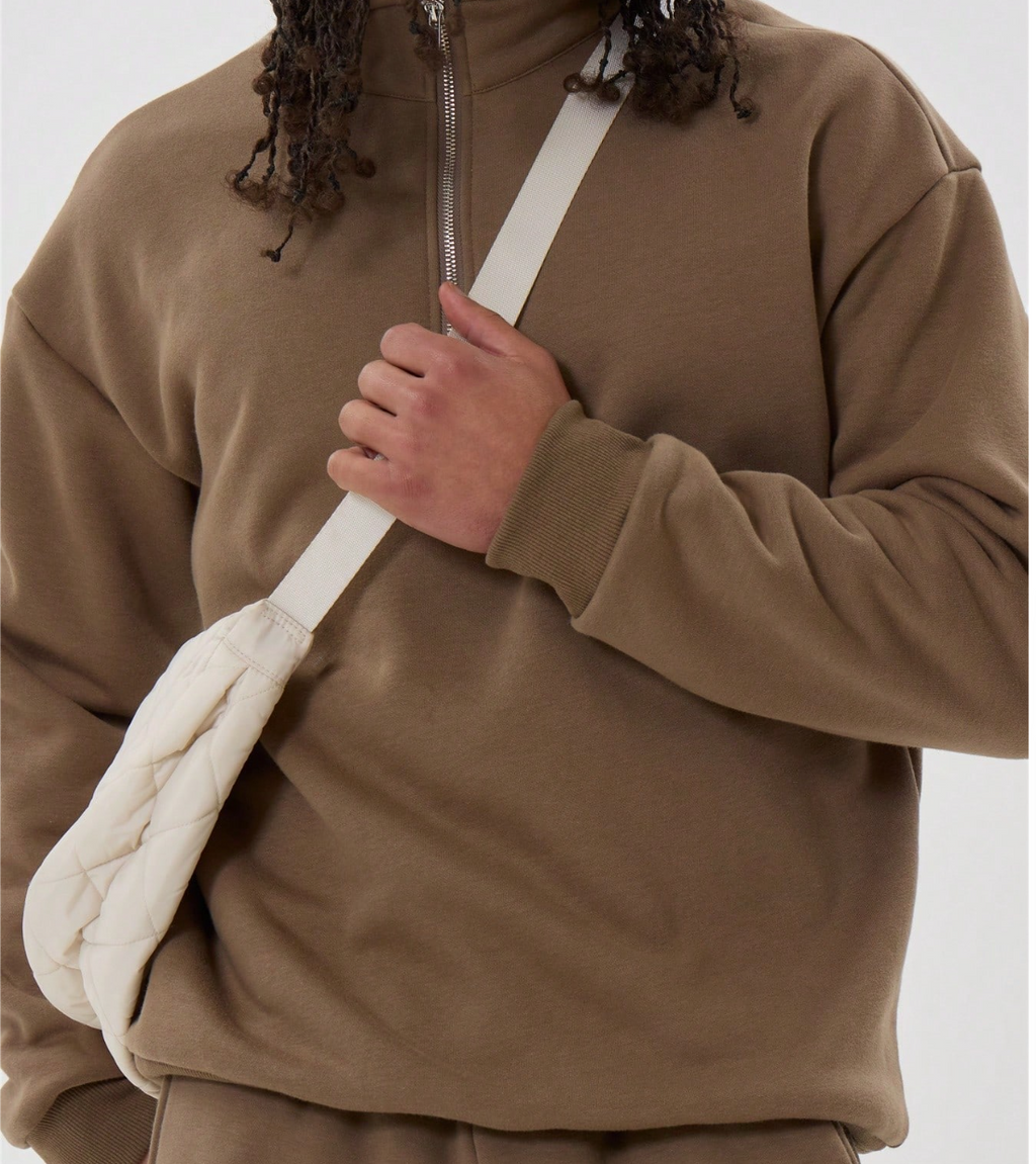 OFFGRID Men’s Cropped Funnel Neck Quarter-Zip